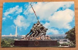 POSTCARD UNUSED - MARINE CORPS WAR MEMORIAL, ARLINGTON, VIRGINIA