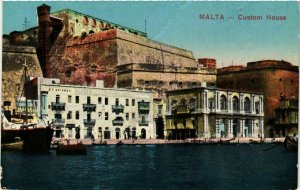 CPA AK MALTA-Custom House (320041)