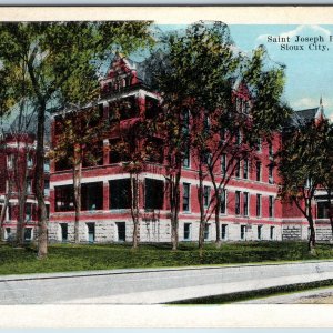 c1910s Sioux City IA Saint Joseph Hospital League Shut-In Sodalists History A198