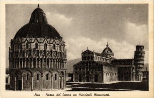 CPA PISA Piazza del Duomo coi principali Monumenti. ITALY (468123)