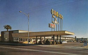 BAGDAD INN MOTEL Phoenix, Arizona Roadside Googie c1960s Chrome Vintage Postcard