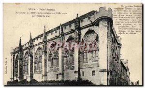 Sens Old Postcard Palais Synodal