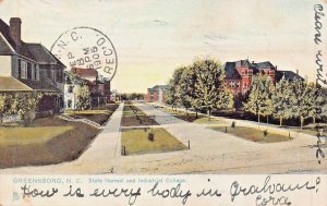 GREENSBORO NC~STATE NORMAL & INDUSTRIAL COLLEGE~1906 TUCK SERIES 7175 POSTCARD