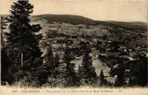 CPA GÉRARDMER vue générale vers les Xettes prise de la Roche du Renard (402492)