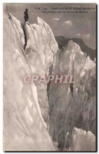 Old Postcard Chamonix Glacier Bossons