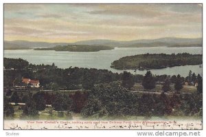 View from Kimball's Castle, Belknap Point, Lake Winnepesaukee, New Hampshire,...