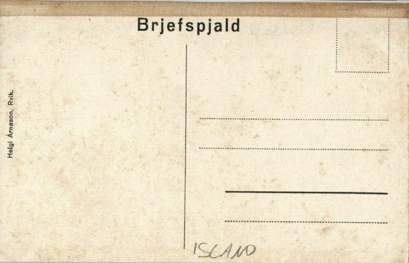 iceland, MALARRIF, Snæfellsnesi, Houses with People (1910s) Postcard
