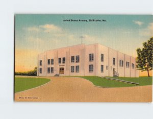 Postcard United States Armory, Chillicothe, Missouri