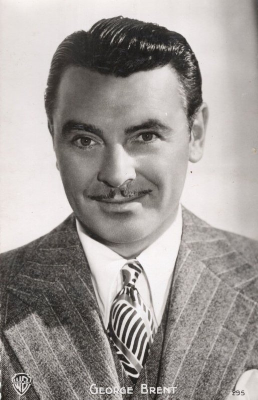 George Brent Film Actor Warner Brothers Real Photo Old Postcard