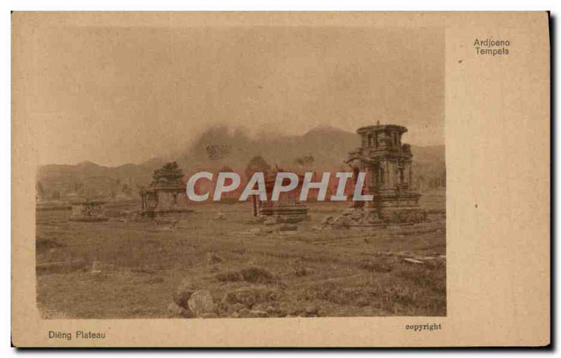 Postcard Old Dieng Plateau Indonesia