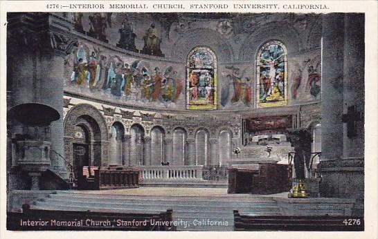 Interior Memorial Church Stanford University California