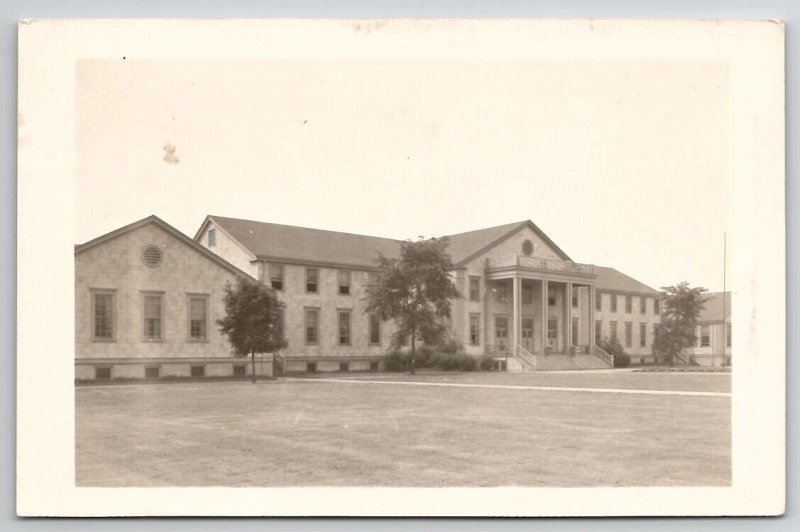 RPPC Great Lakes IL Illinois Waukegan Navy Military Building Postcard P24