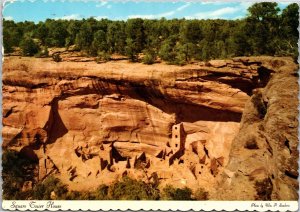 Postcard CO Mesa Verde National Park - Square Tower House