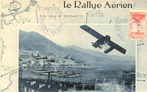 Monaco Le Rallye Aerien 1914 Le Premiere Postcard