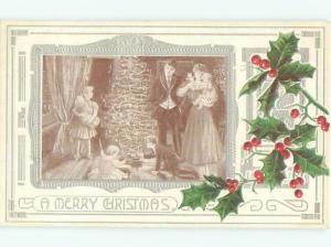 Divided-Back CHRISTMAS SCENE Great Postcard W9195