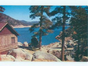 Pre-1980 LAKE SCENE Big Bear Lake California CA AE3738