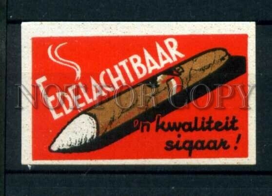 500605 EDELACHTBAAR cigars Vintage match label