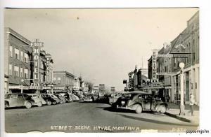 Havre MT Street Vue Movie Marquee RPPC Postcard