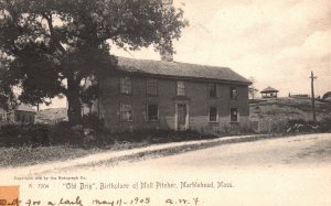 Vintage Postcard 1905 Old Brig Birthplace Moll Pitcher Marblehead Massachusetts