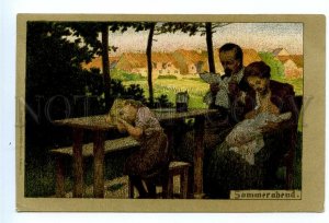 499222 Paul HEY Sommerabend Summer evening Kohler Vintage postcard