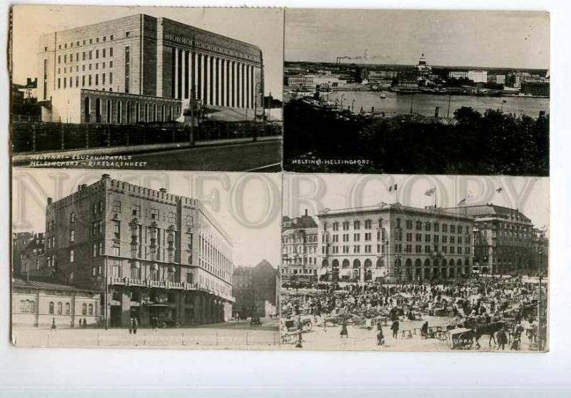 251620 FINLAND HELSINKI 1936 year multi-views photo RPPC USSR