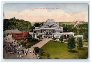 Racing Coaster Willow Grove Amusement Park Philadelphia PA Postcard (JG13)