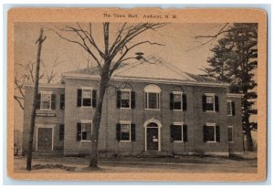 c1920 The Town Hall Building Exterior Amherst New Hampshire NH Unposted Postcard