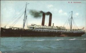 Steamship SS Governor c1910 Postcard