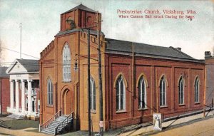 Vicksburg Mississippi Presbyterian Church Vintage Postcard JH230127