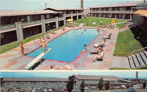 Pueblo Colorado 1960s Multiview Postcard Ramada Inn Motel Swimming Pool