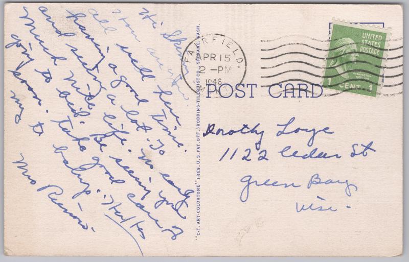 Greeting from Great Falls Montana Large Letter - 1946