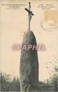 Postcard Old Menhir Champ Dolent near Dol de Bretagne Megalithic Monuments