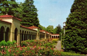 Washington D C The Franciscan Monastery Rose Garden and Rosary Portico