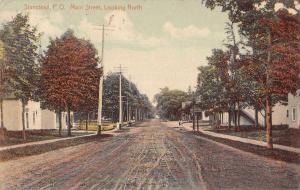 Stanstead Quebec Canada Main Street Looking North Vintage Postcard JE228584