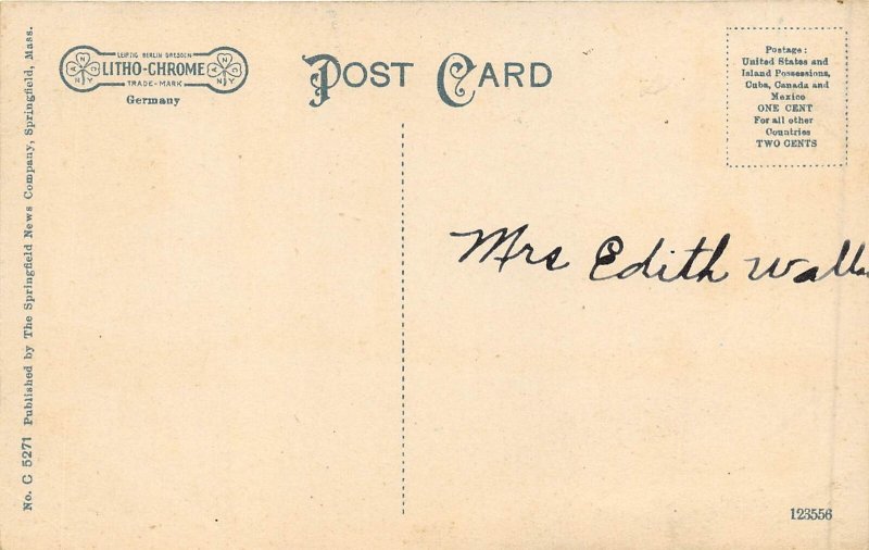 Bellows Falls Vermont c1910 Postcard Hetty Green's Residence 