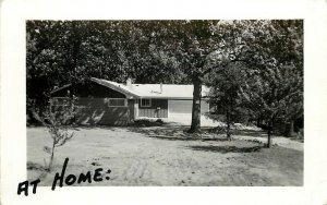 RPPC Postcard The Holleys Modest Mid-century Home, Glen Ellyn IL DuPage County