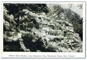 1945 Miller's Rock Garden Manitoulin Island Ontario Canada Vintage Postcard