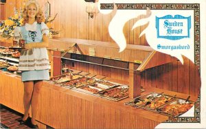 Postcard United States Sweden House Smorgasbord Florida locations