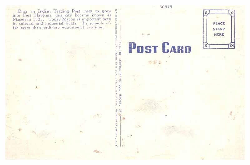 Postcard SCHOOL SCENE Macon Georgia GA AP2475