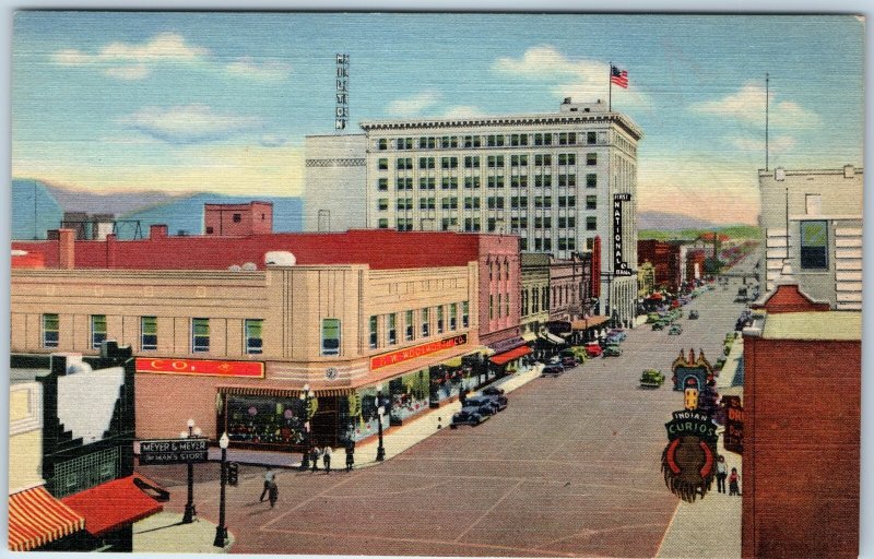 1942 Albuquerque, NM Central Ave Fourth St Downtown Main US Hwy Route 66 85 A234