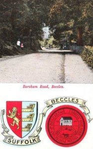 Beccles Suffolk Barsham Road Vintage 1908 Postcard