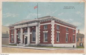 LAURENS, South Carolina, 1900-10s; Post Office