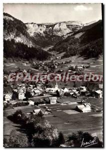 Postcard Old Morzine Ski Slope and Valley of ardoisires