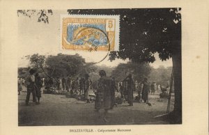 french congo, BRAZZAVILLE, Colporteurs Haoussas Hawkers (1925) Postcard