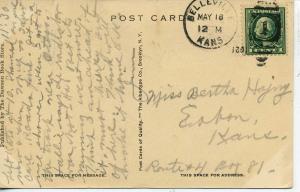 BELLEVILLE KANSAS THE ELLIOTT HOTEL VINTAGE POSTCARD EATON