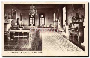 Postcard Old Chateau De Vizille Le Petit Salon