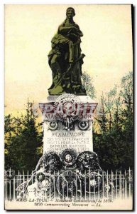 Old Postcard Army War of 1870 commemorative Monument Mars La Tour 1870