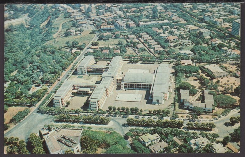 Lourenco Marques, Aerial View showing the Liceum Salazar, High School ~ Chrome