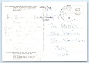 Nuremberg - Hangman Bridge & Wine House- GERMANY 4x6 Postcard