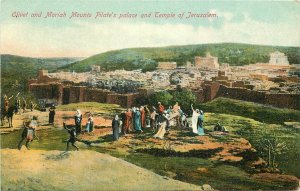 Postcard Israel Palestine C-1910 Private Olivet Moriah Mounts Temple 23-7554